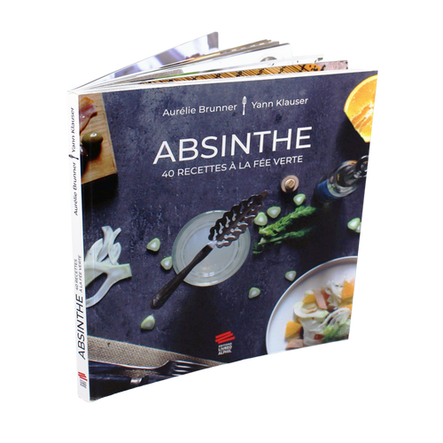Book 40 recipes with absinthe (fée verte) front view