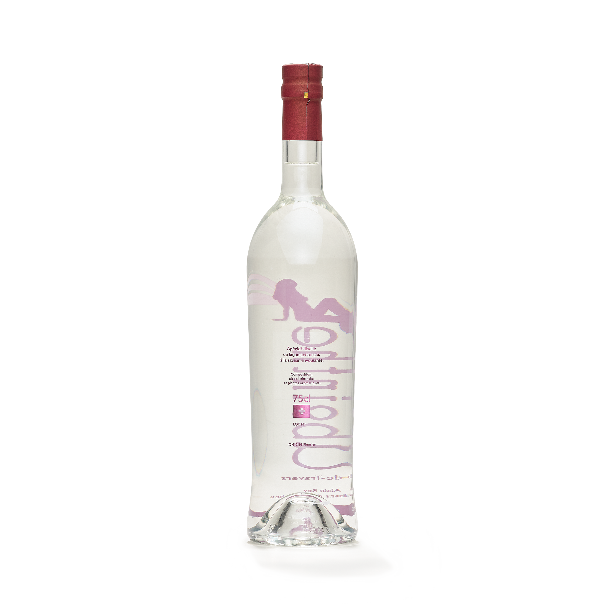 Distillerie Alain Rey absinthe blanche 10cl 68% back view