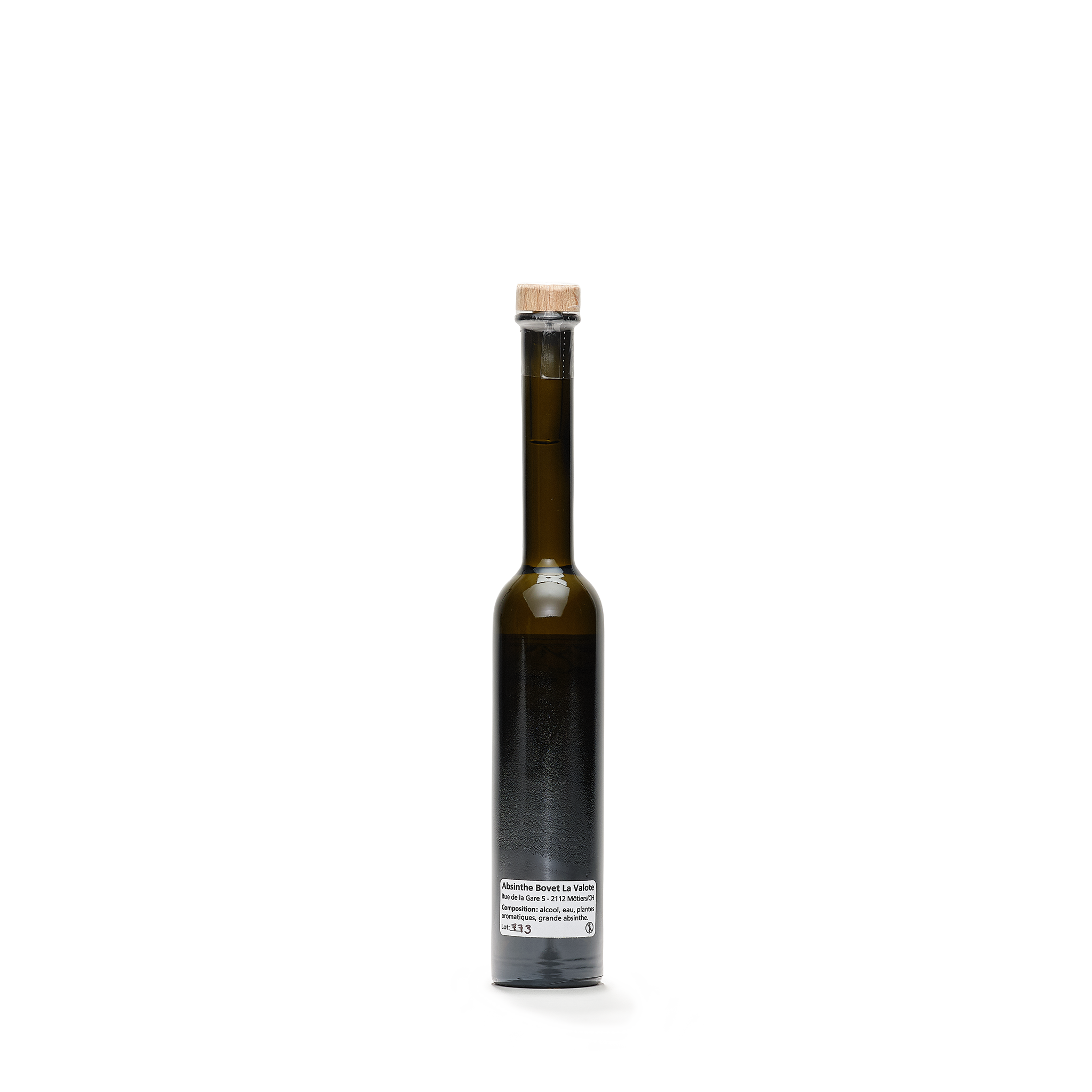 Distillerie Bovet-La Valote La 77 absinthe verte 10cl 77% back view