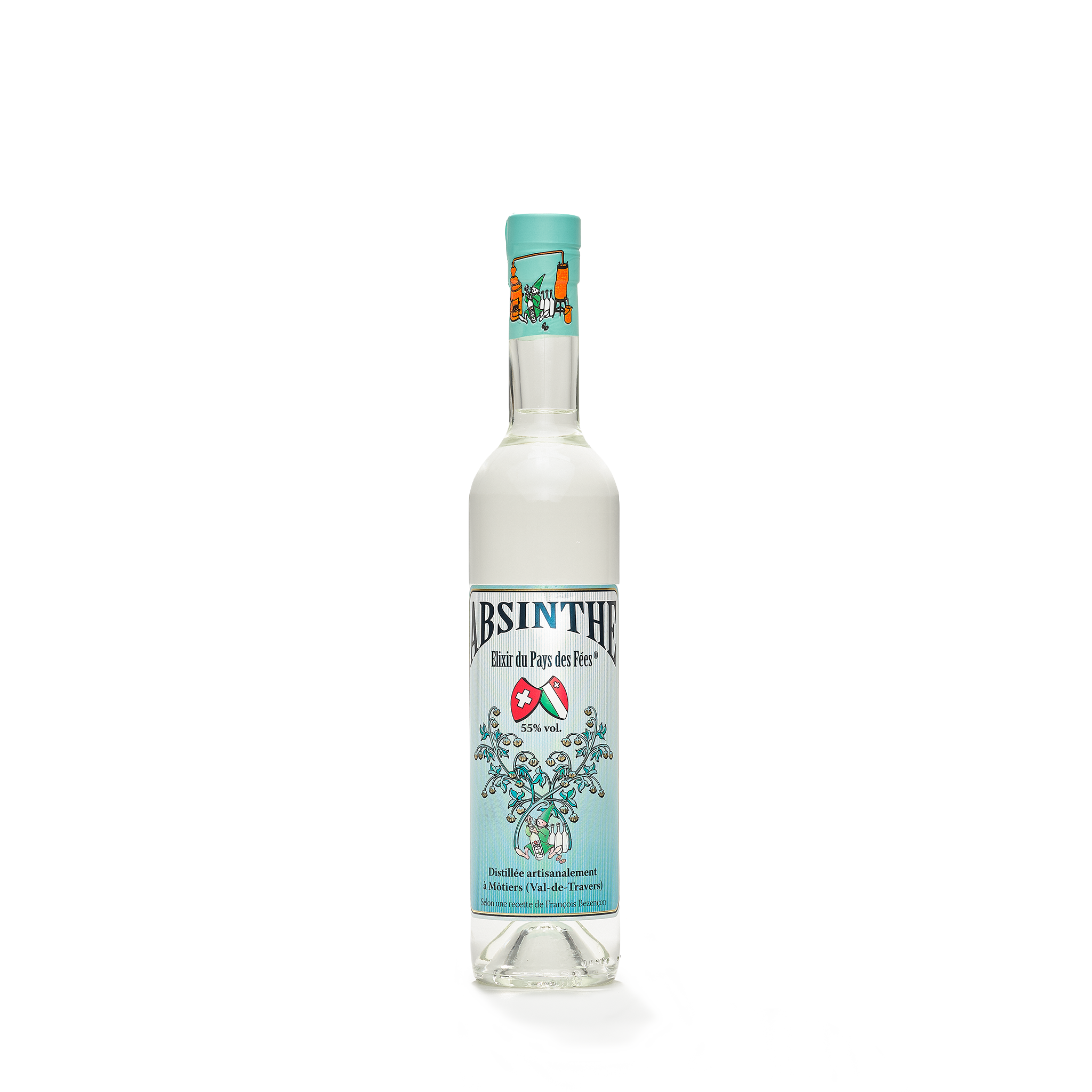 Absinthe Père François Elixir du Pays des Fées absinthe blanche 50cl 55% front view