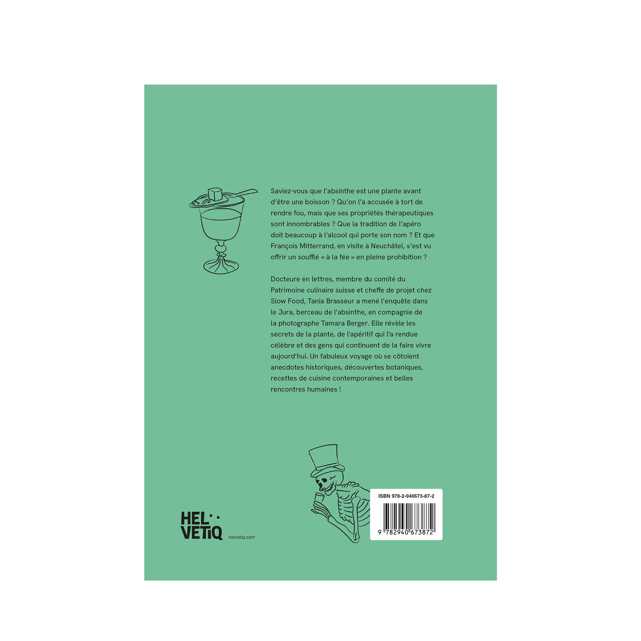 Book Absinthe Voyage au pays de la fée verte back view
