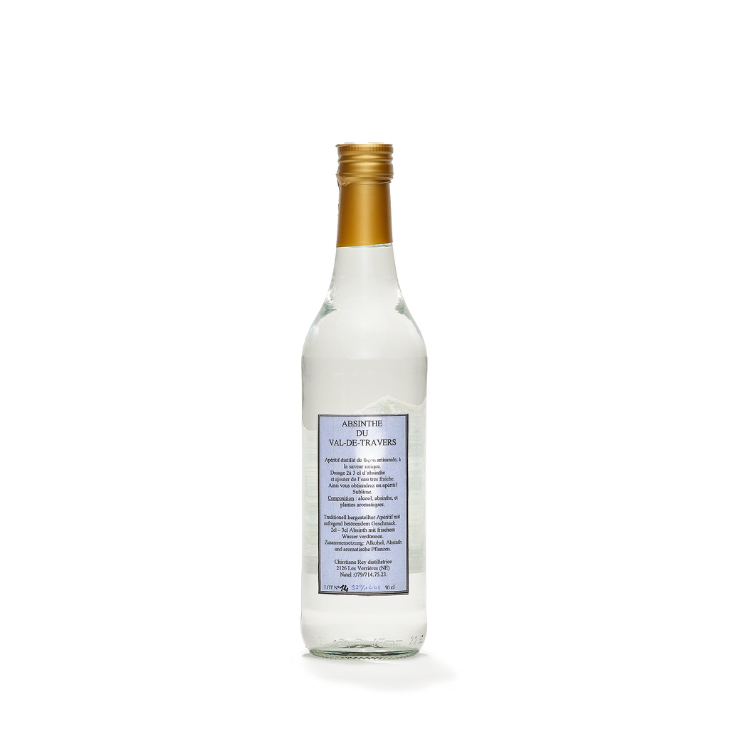 Distillerie Artisans de l'Absinthe Christiane Rey 53% 50cl back view