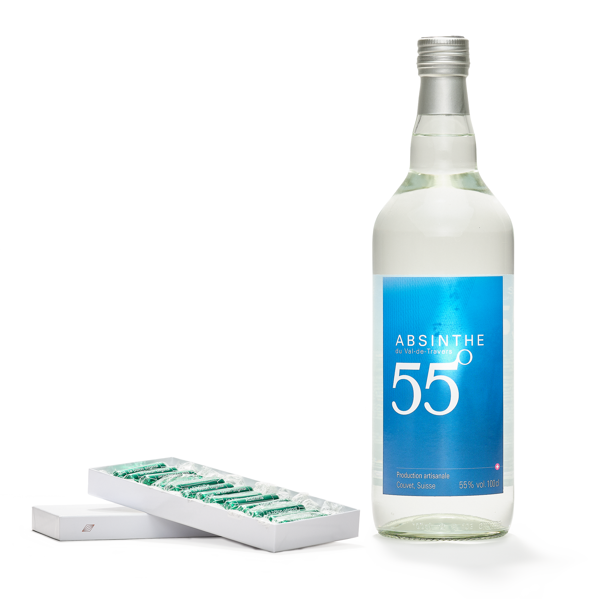 Selezione di Assenzio, con un cioccolato all’assenzio