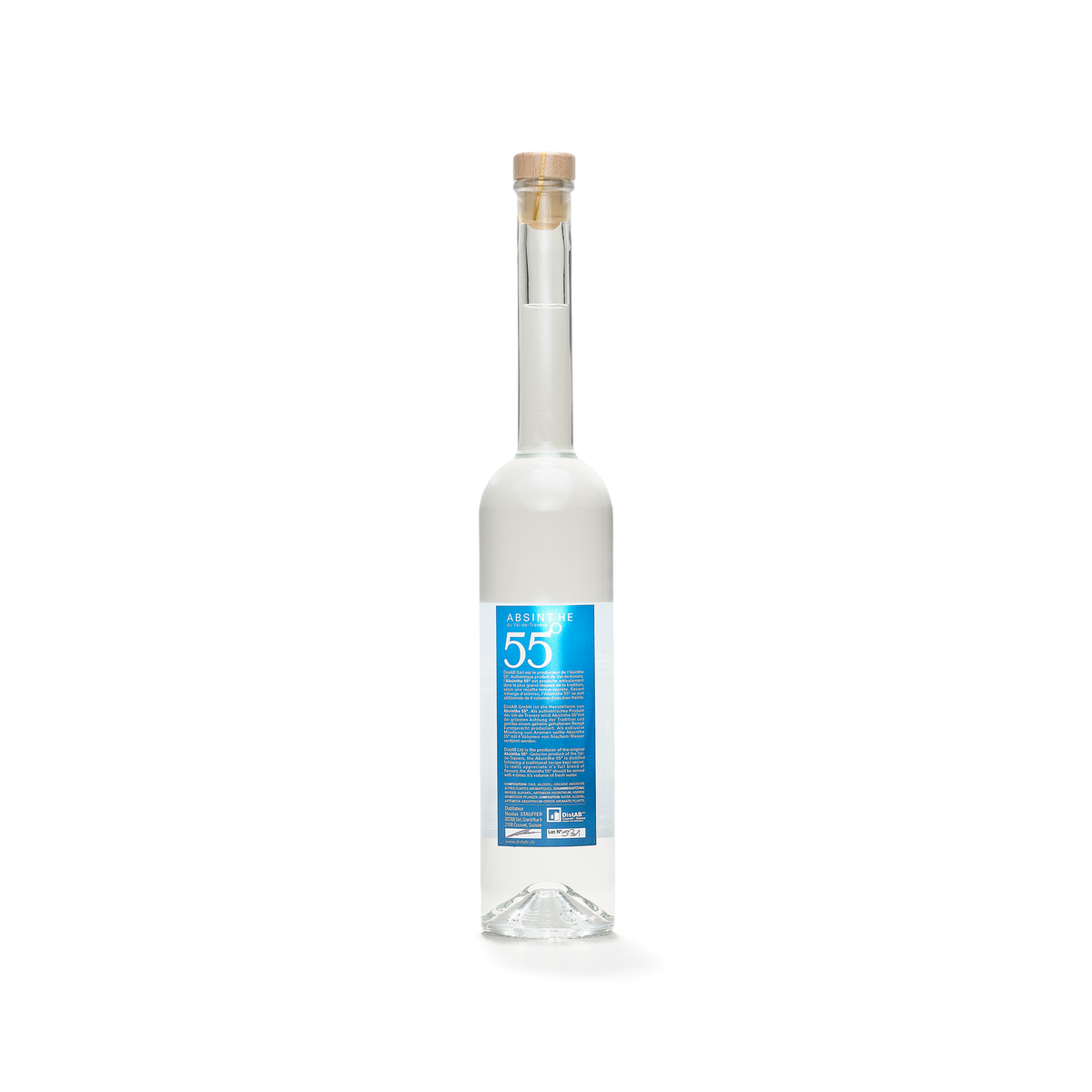 Distillerie DistAB La 55 absinthe blanche 50cl 55% back view