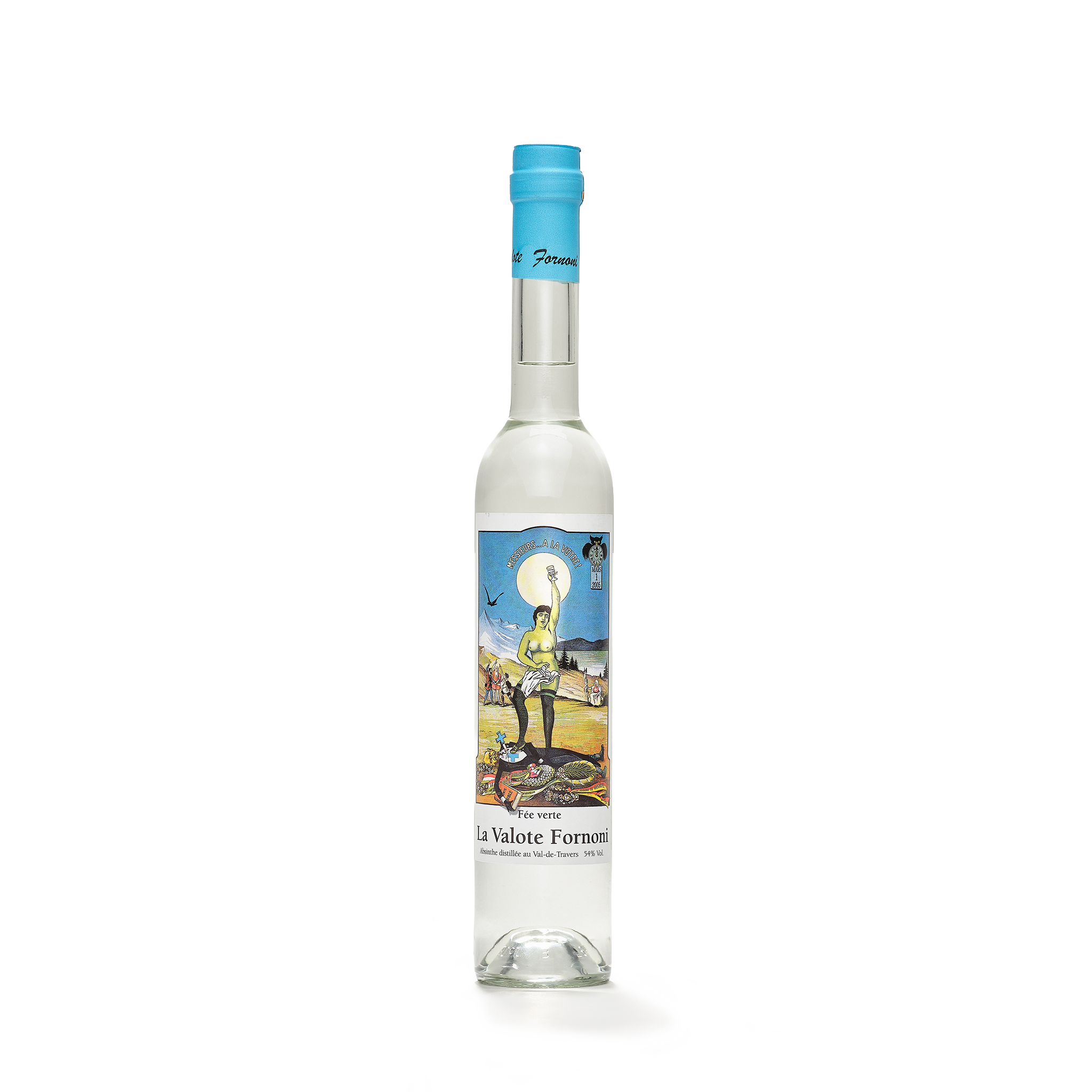 Distillerie La Valote-Fornoni absinthe blanche Fornoni 50cl front view