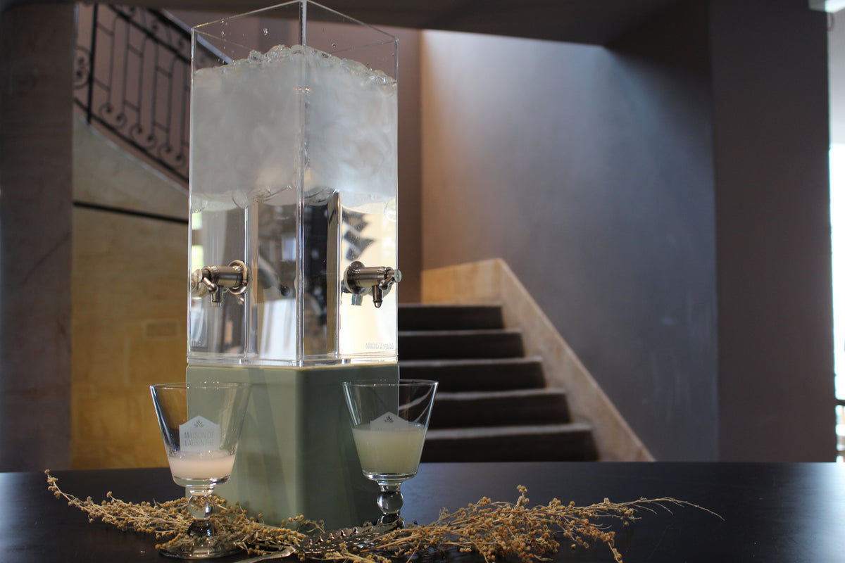 Absinthe fountains and glasses