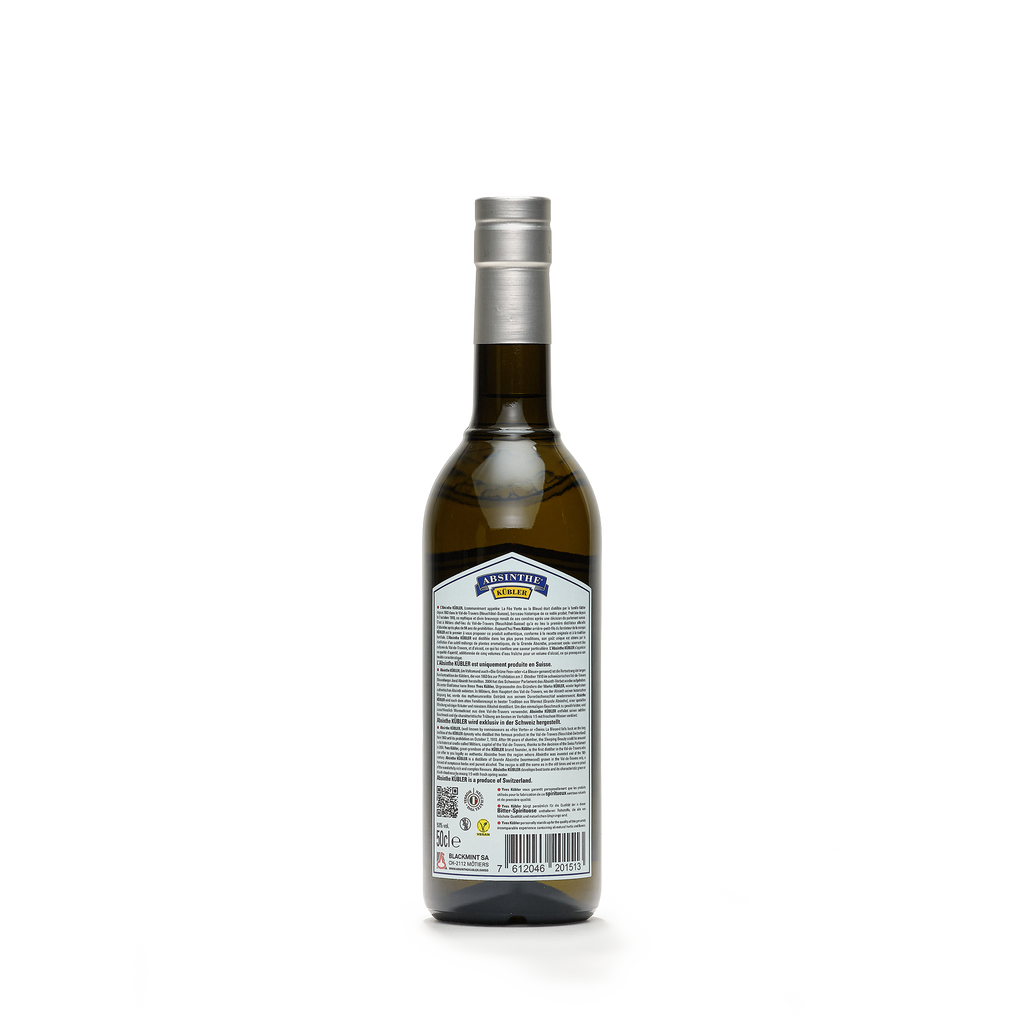 Absinthe Kübler absinthe blanche 50cl 53% back view