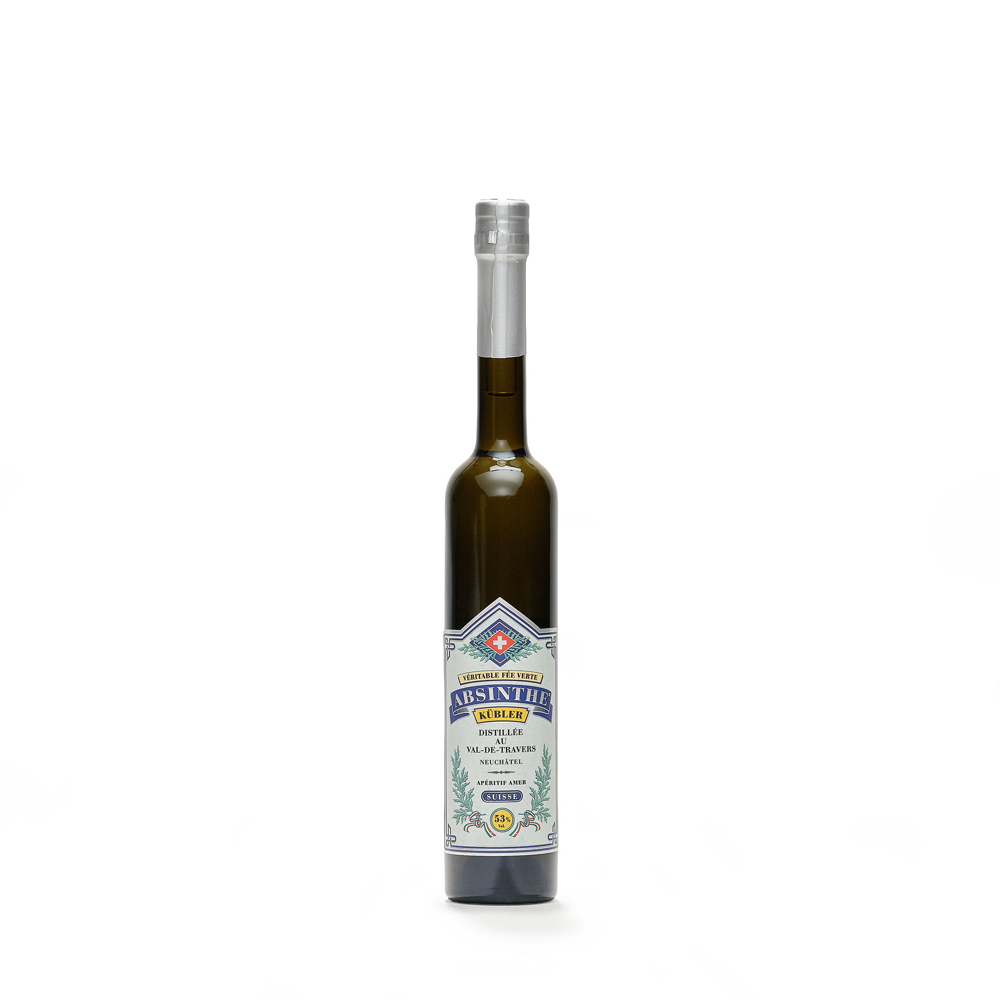 Absinthe Kübler absinthe blanche 10cl 53% front view
