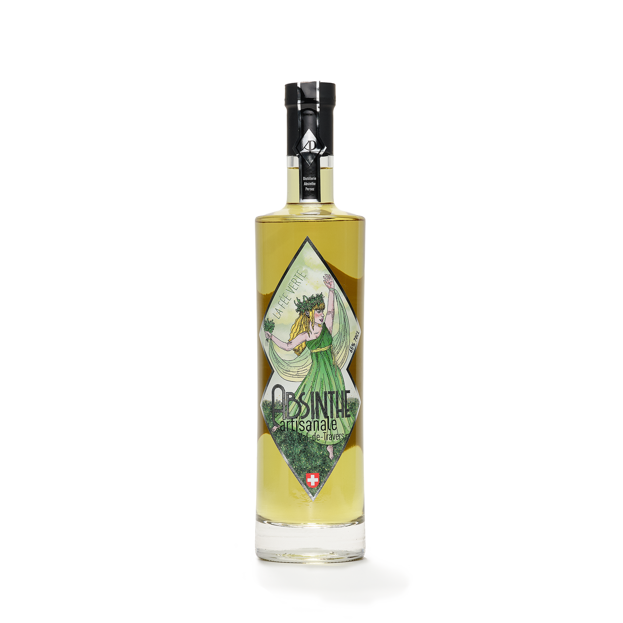 Distillerie Persoz Fée Verte absinthe verte 70cl 65% front view