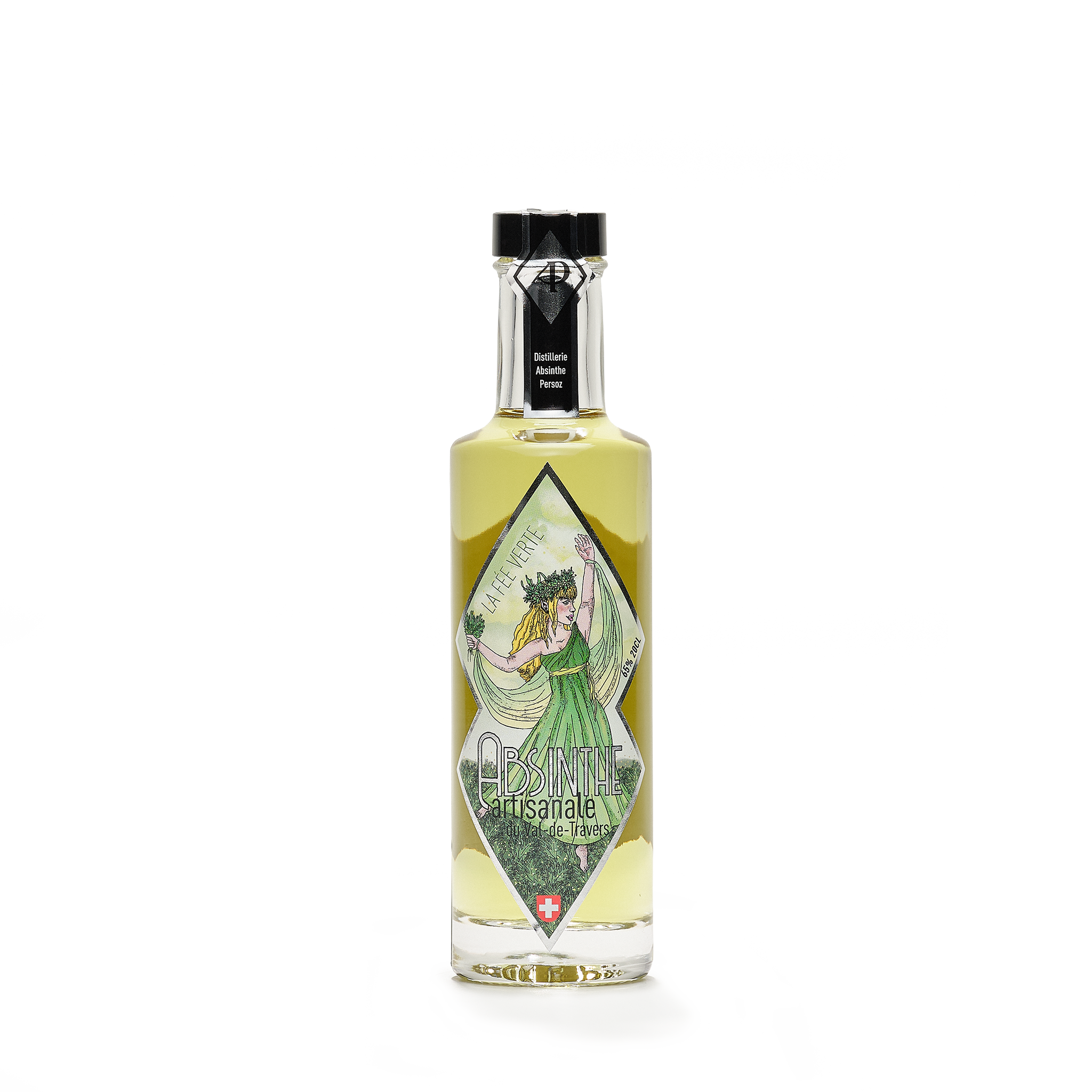 Distillerie Persoz absinthe verte La Fée Verte 20cl front view