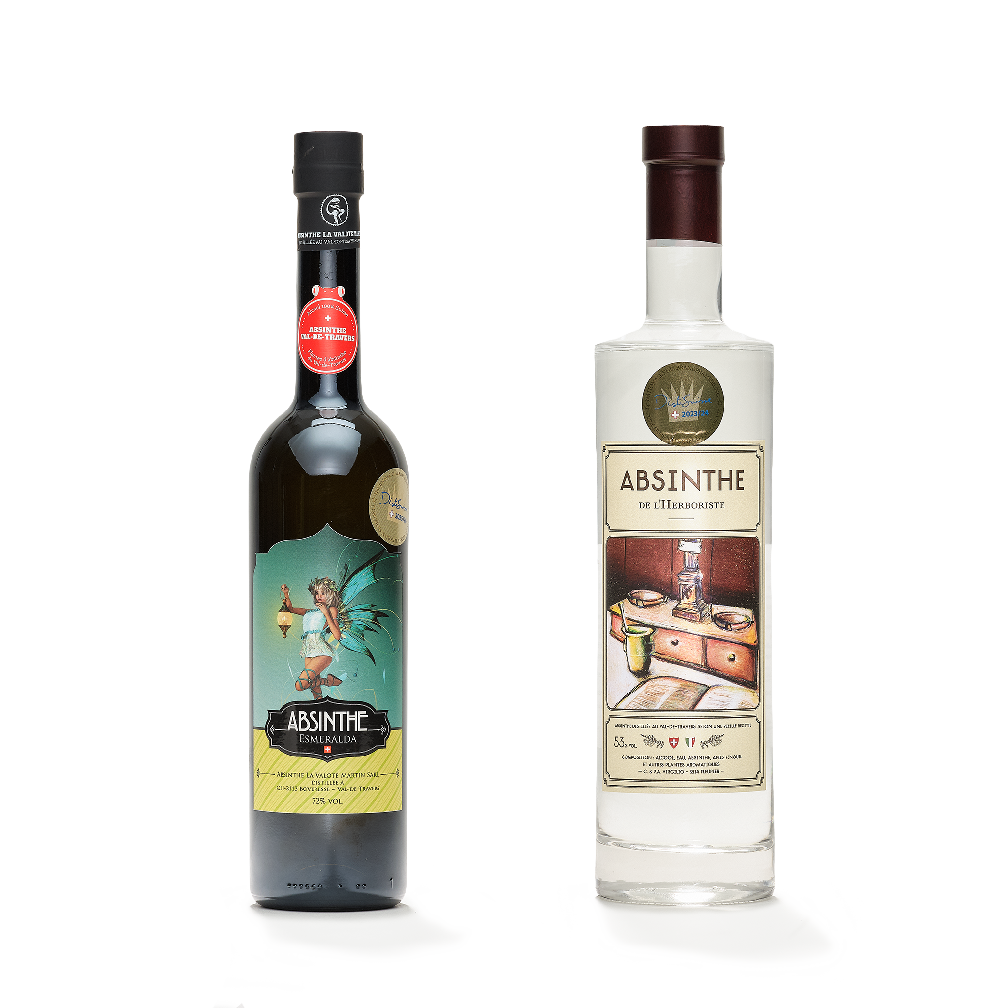 Componi il tuo duo di assenzi del Val-de-Travers — 2 × 70 cl