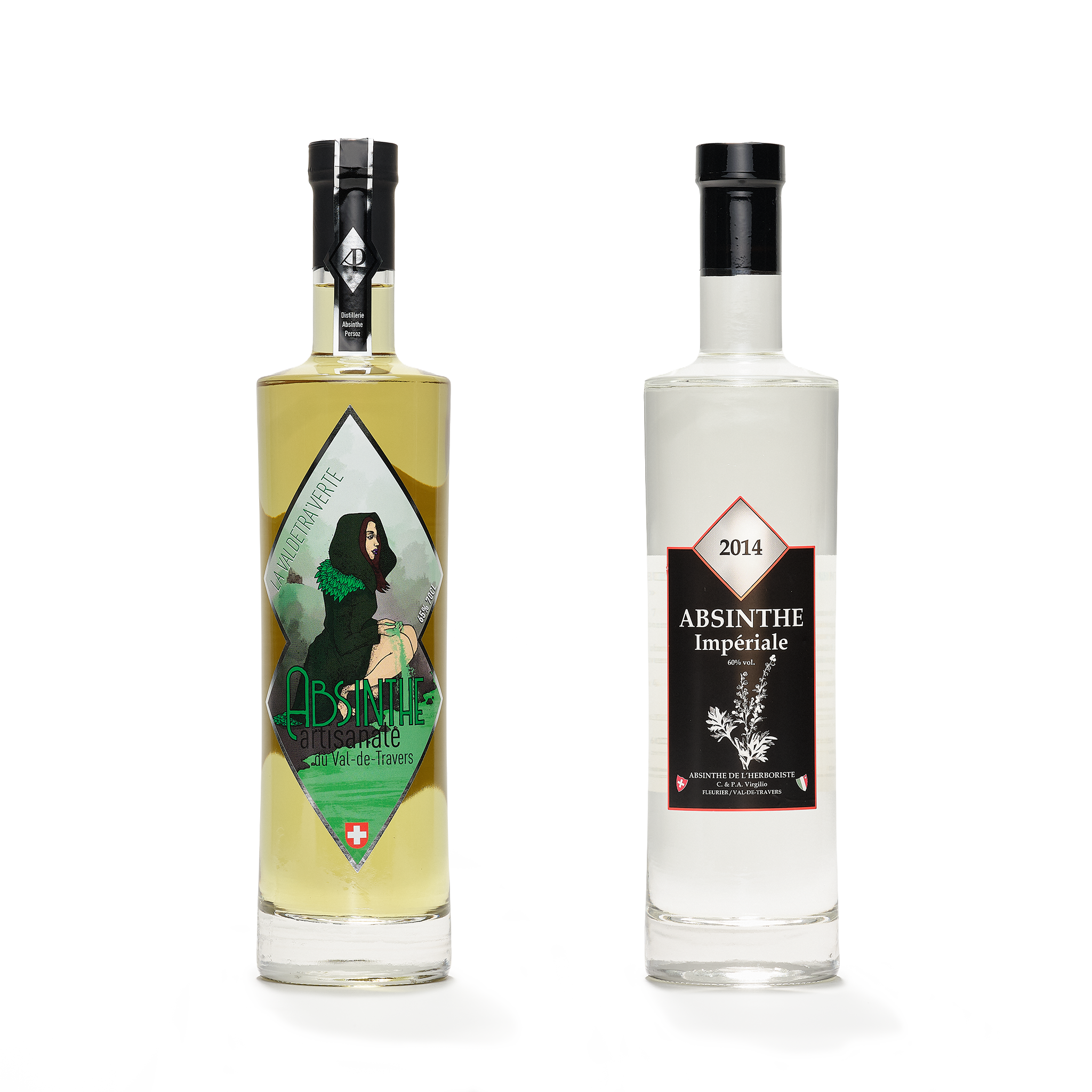 Componi il tuo duo di assenzi del Val-de-Travers — 2 × 70 cl