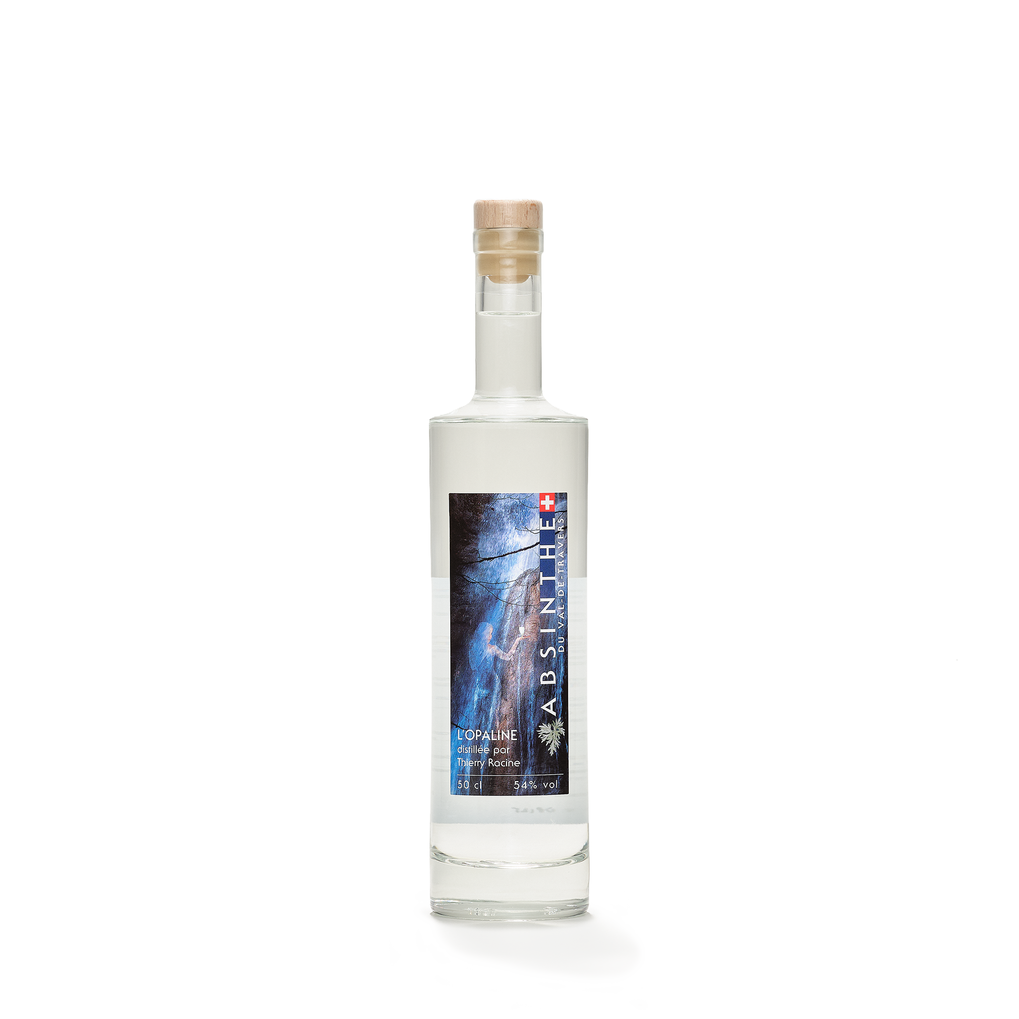 Distillerie Thierry Racine L'Opaline absinthe blanche 50cl 54% front view