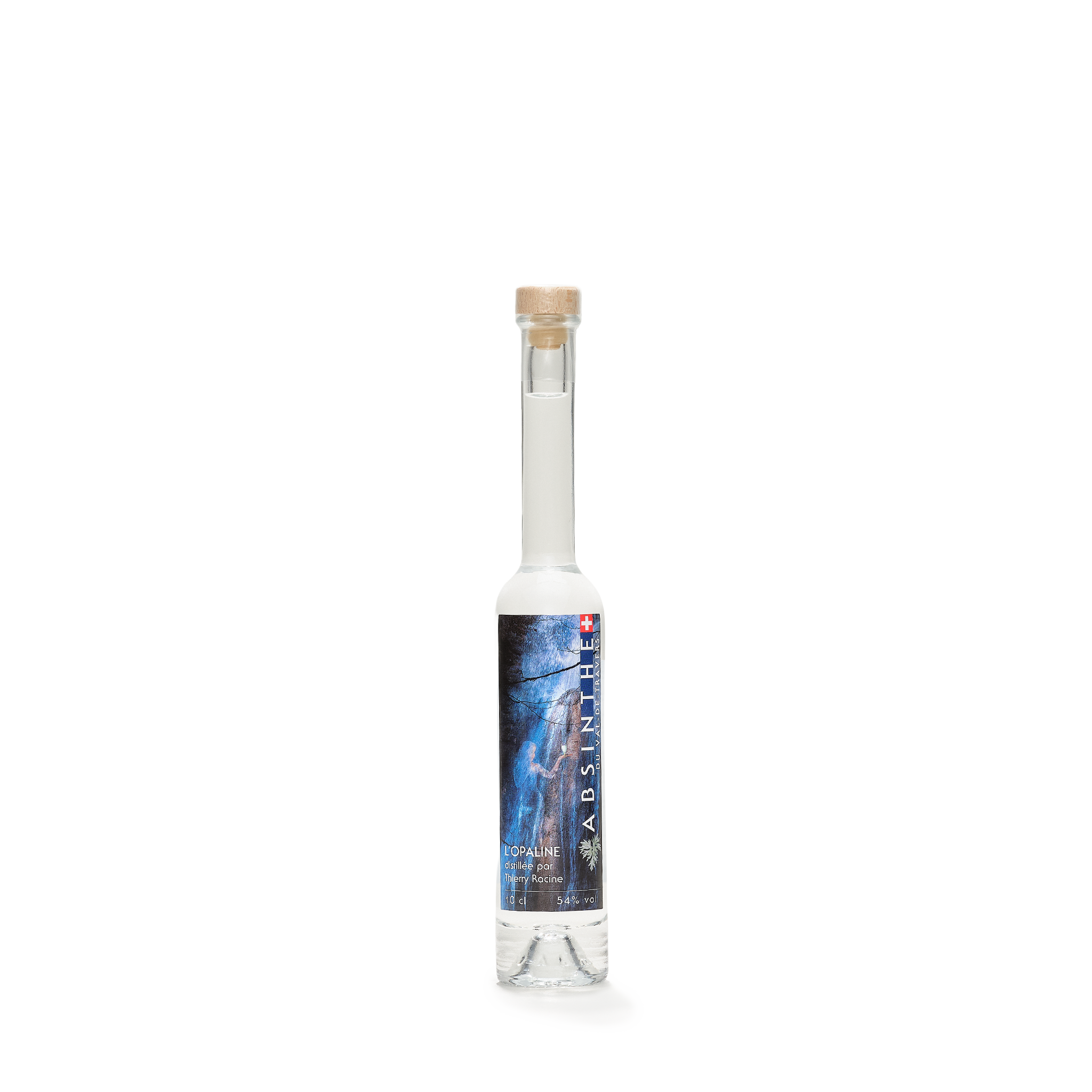 Distillerie Thierry Racine L'Opaline absinthe blanche 10cl 54% front view