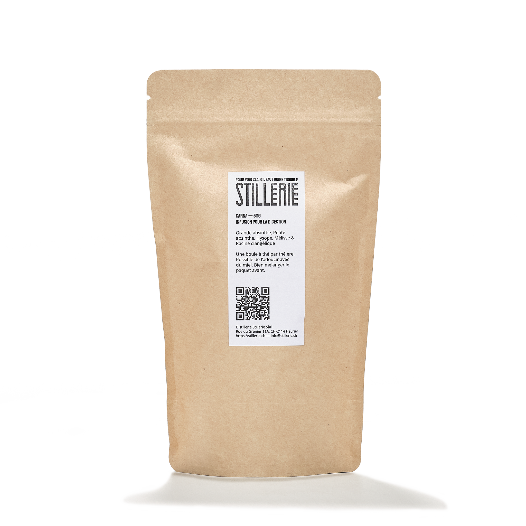 Distillerie Stillerie Carna Herbal infusion for digestion 50g back view