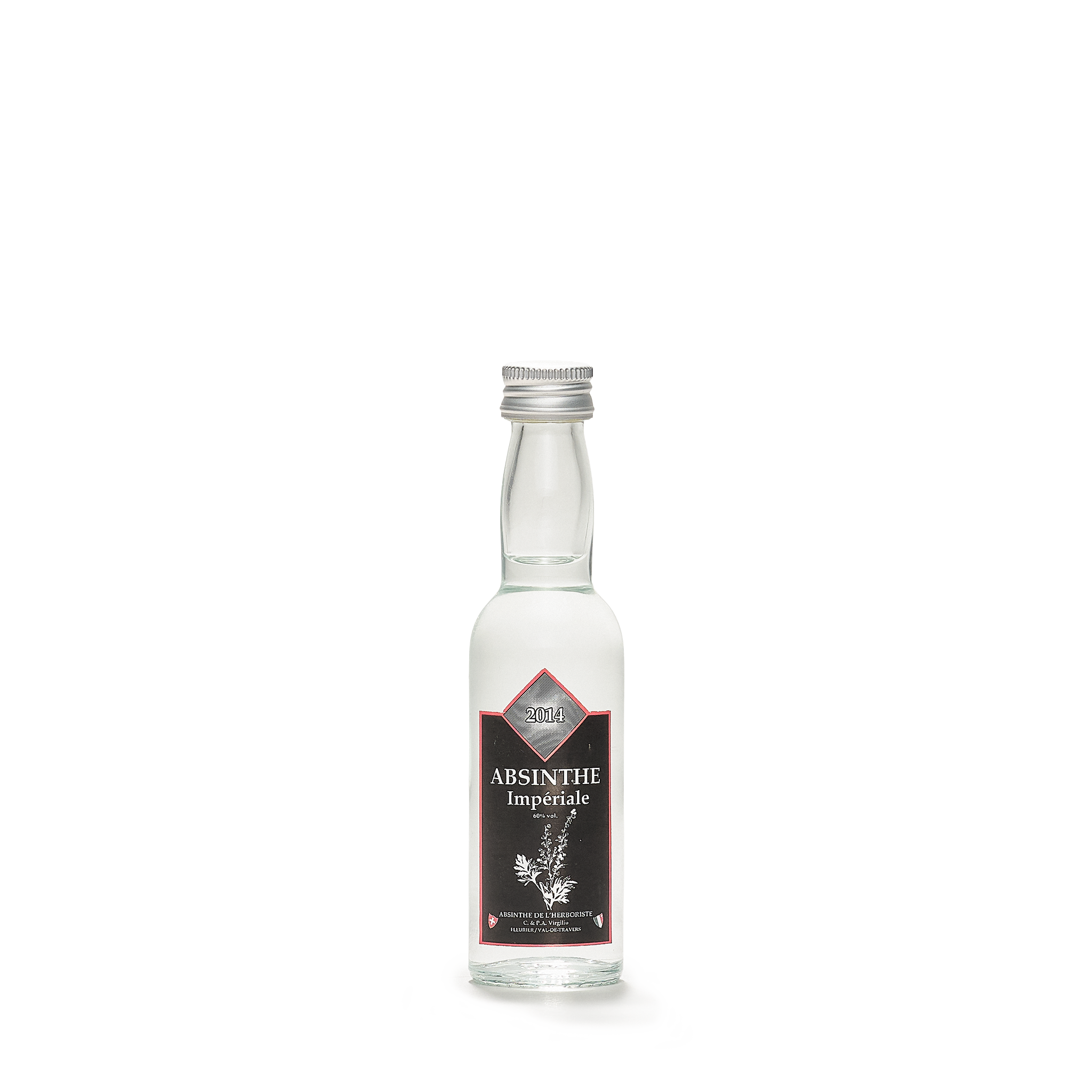 Distillerie L'Herboriste L'Impériale absinthe blanche 04cl 60% front view