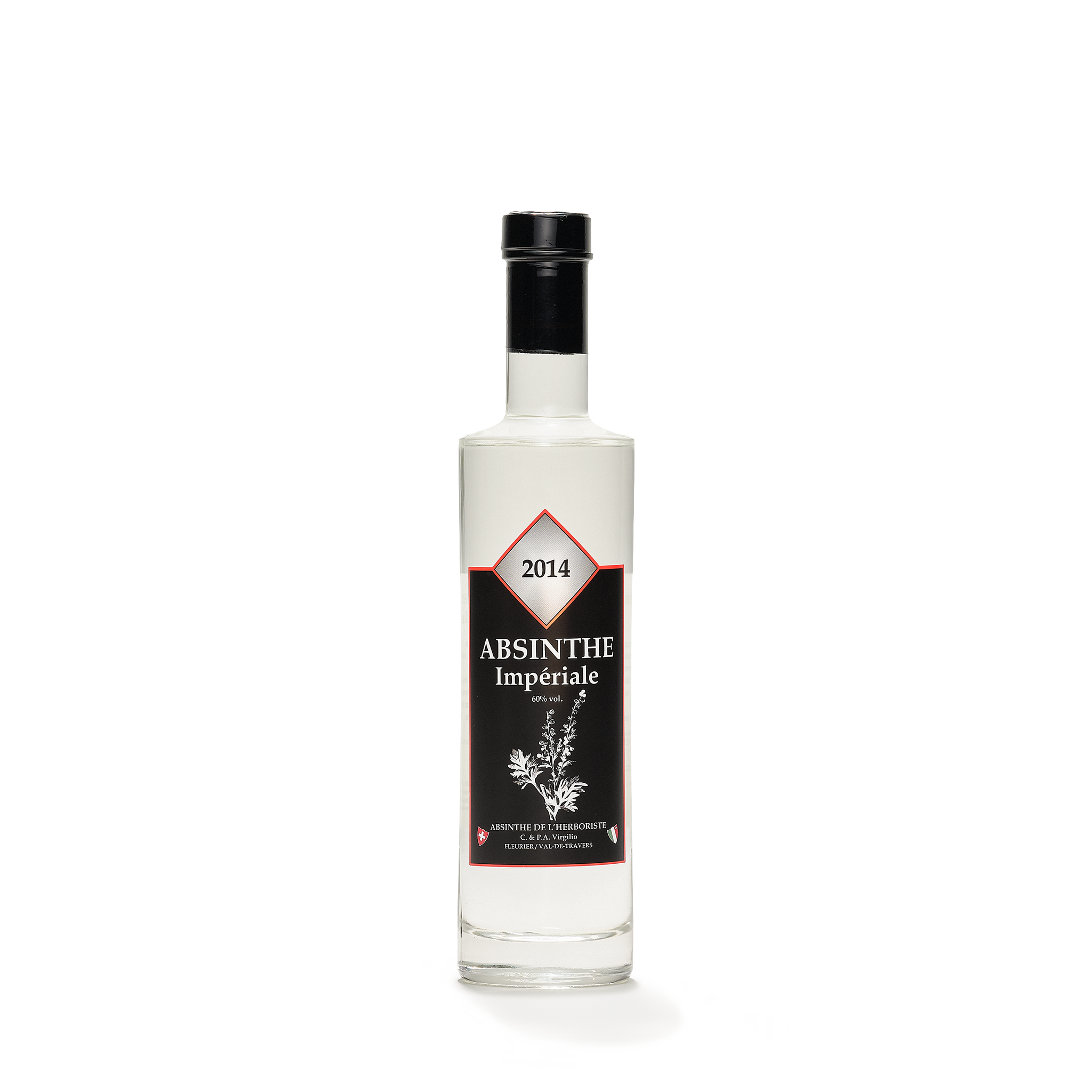 Distillerie L'Herboriste L'Impériale absinthe blanche 35cl 60% front view