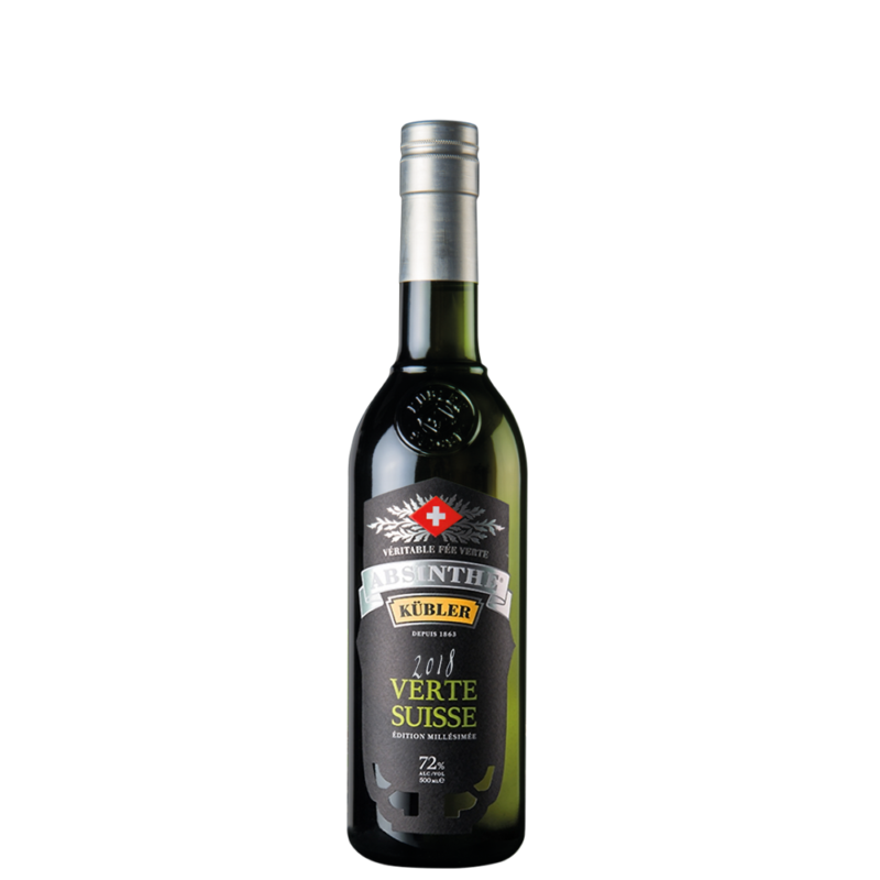 Absinthe Kübler Verte Suisse 72% - 50cl