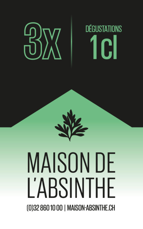 Carte cadeau - Dégustation de 3 absinthes de 1 cl